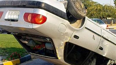 حادث الطريق الصحراوي الشرقي اليوم، مصرع مهندسة وإصابة زوجها وأبنائها بانقلاب ملاكي 