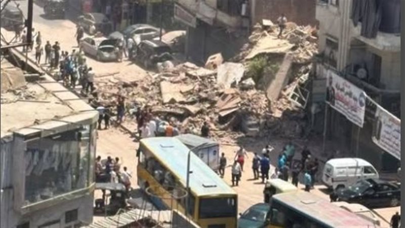 انهيار عقار بشبرا