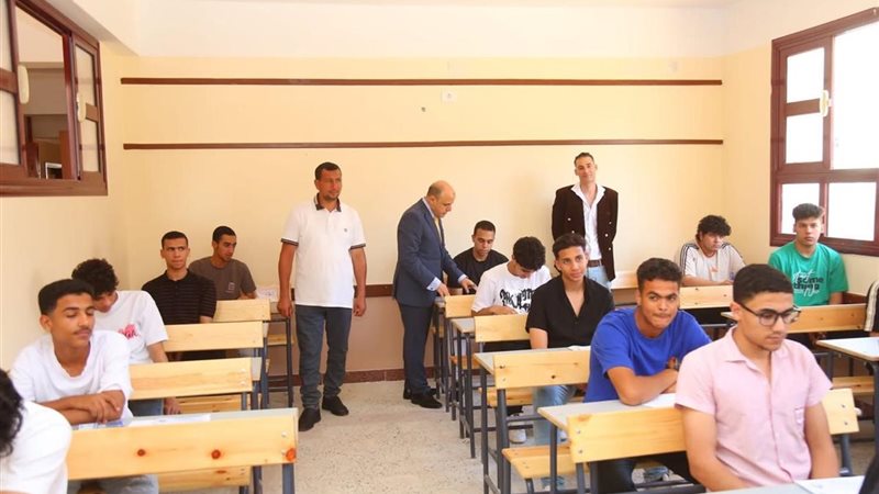 توزيع درجات امتحان
