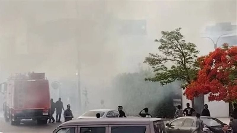 حريق التجمع اليوم