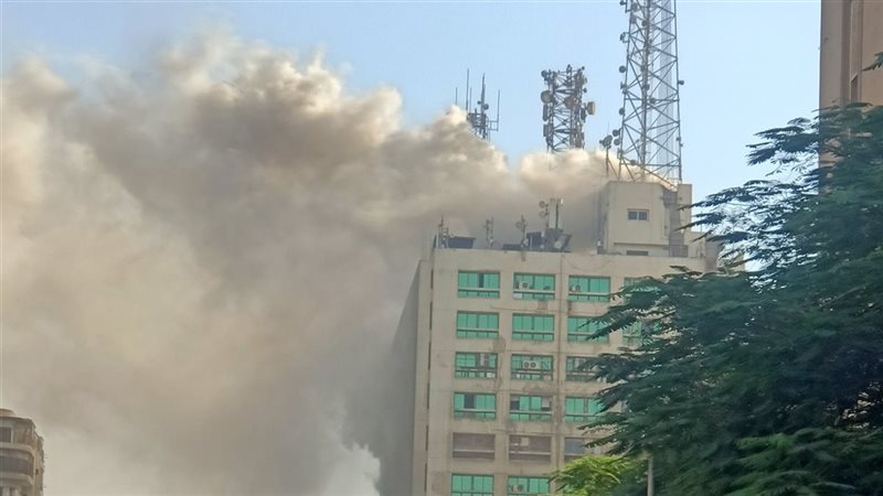 حريق سنترال رمسيس