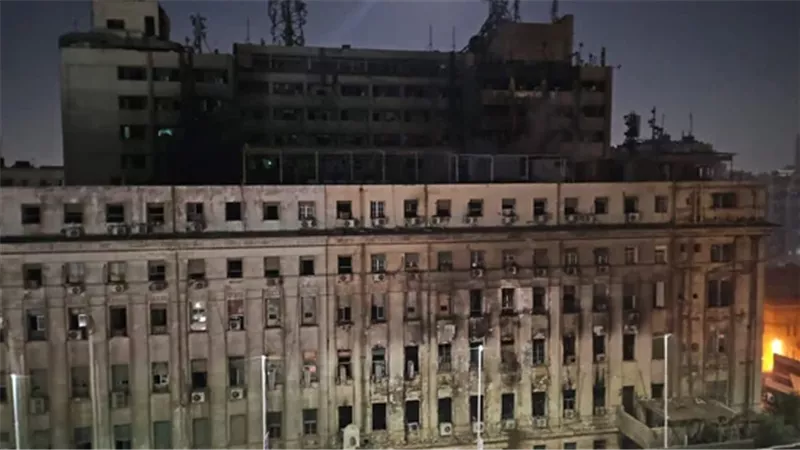 حريق سنترال رمسيس