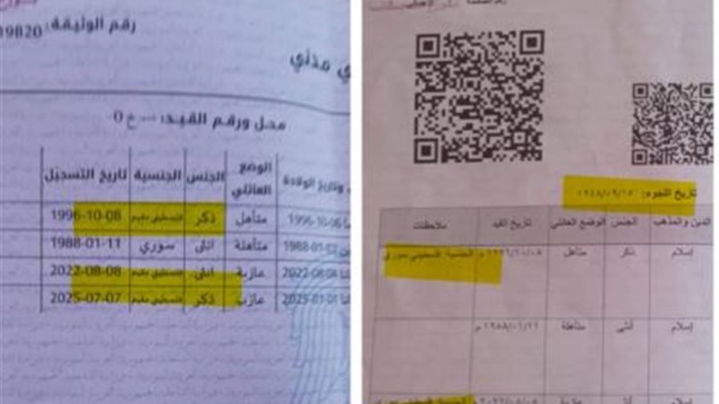 وثيقة فلسطيني مقيم