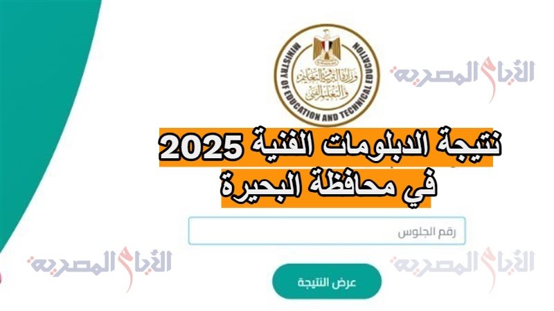 نتيجة الدبلومات الفنية