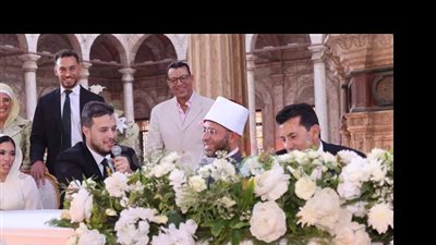 رئيس الوزراء شاهد أول والمفتى مأذون.. حفل زفاف ابنة أشرف صبحي بحضور الحكومة| صور