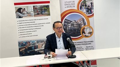 رئيس الجامعة الألمانية: إقامة فعالية معرض المتحف المصرى الجديد فى برلين لدعم السياحة 