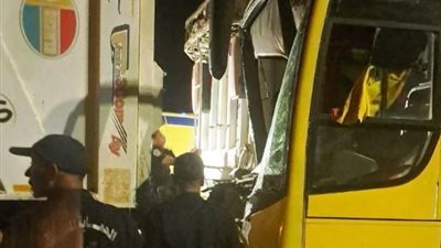 مصرع وإصابة 59 في حادث انقلاب أتوبيس بطريق مطروح الإسكندرية 