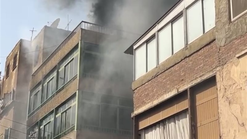 حريق بمستشفى العيون