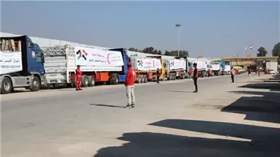 36 ألف شاحنة مساعدات، و11 قافلة إنسانية من مصر لغزة منذ أكتوبر 2023
