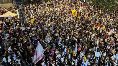 سنطاردك فى كل مكان، مظاهرات ضد نتنياهو والمحتجون يقطعون طرق تل أبيب 