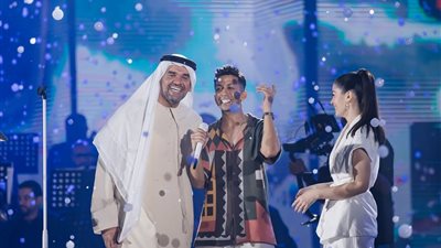 جمهور ولا أروع، هشام جمال وليلى زاهر أبرز لقطات حفل حسين الجسمي (صور)