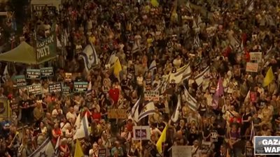 مظاهرات إسرائيل اليوم لوقف الحرب، حشود تجتاح شوارع تل أبيب 