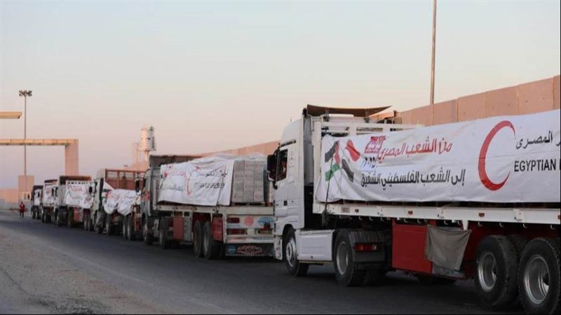 انطلاق قافلة المساعدات
