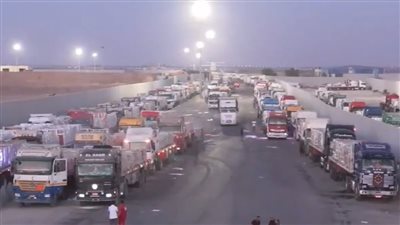 القافلة الـ 23، بدء تحرك شاحنات المساعدات الإنسانية إلى قطاع غزة 
