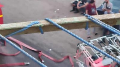 السكان نزلوا الشارع بهدوم البيت، حريق ضخم داخل عمارة سكنية بالدقي