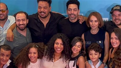  دنيا سامي ومصطفى غريب في العرض الخاص لفيلم 