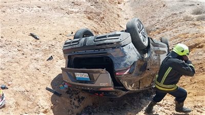 مصرع سيدتين وإصابة 3 آخرين في حادث انقلاب سيارة ملاكي بالبحيرة