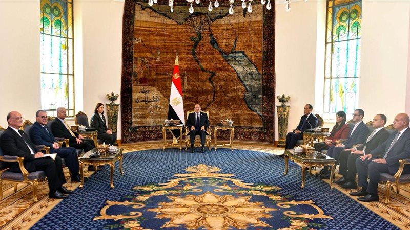 السيسي يستقبل رئيسة