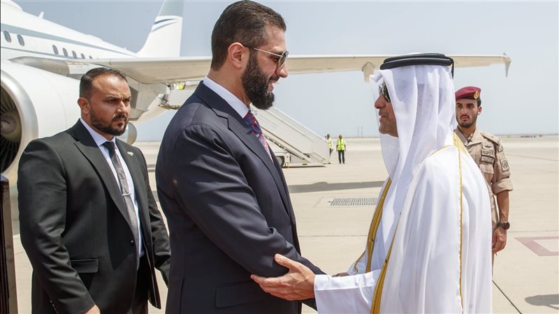 الشرع يصل الدوحة