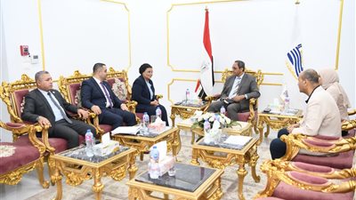 محافظ قنا يستقبل نائب وزير الصحة لمتابعة الخطة العاجلة للسكان والتنمية