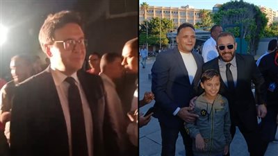  مهرجان الإسكندرية المسرحي الدولي ، وزير الثقافة وأحمد السقا يصلان حفل الختام (صور)