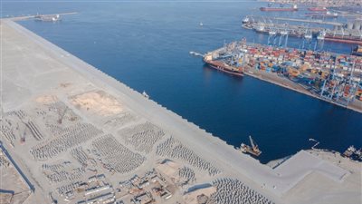 آخر مستجدات الأعمال بمحطة تحيا مصر 2 بميناء الدخيلة، النقل تكشف بالصور