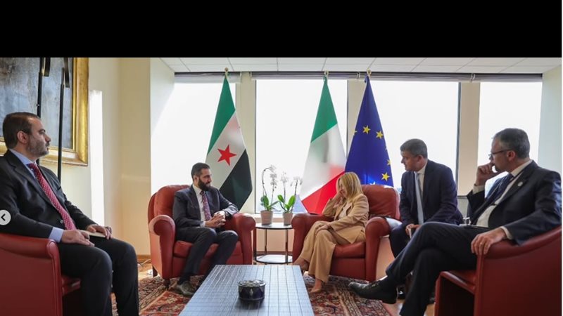 ميلوني والشرع