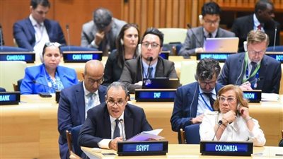 عبدالعاطى خلال مشاركته فى اجتماع بناء السلام  ,الواقع الدولي يشهد اتساع بؤر الصراعات