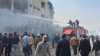 استشهاد ثالث رجال الحماية المدنية في حريق مصنع المحلة 