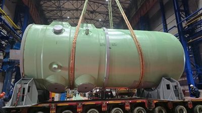  استغرق تصنيعه 40 شهرا ،بدء تحريك وعاء الوحدة الأولى بمحطة الضبعة النووية 