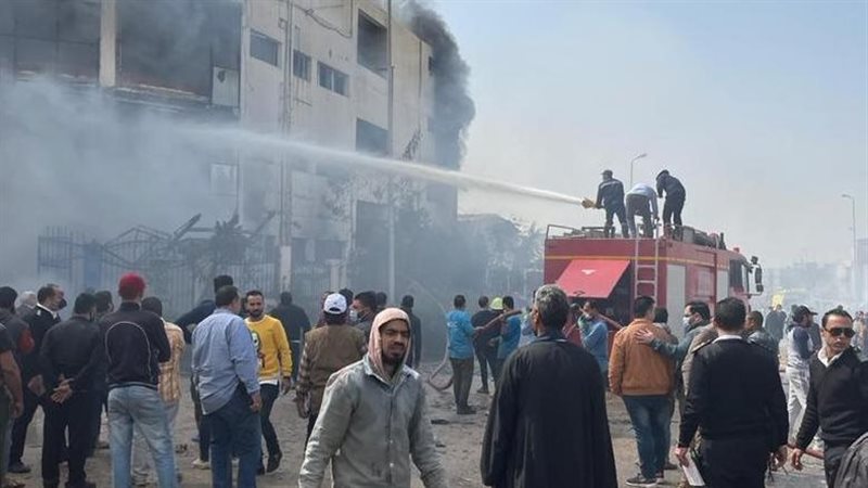 حريق مصنع المحلة