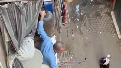 ضبط المتهم بتهديد جيرانه بأسطوانة غاز في منطقة المنيب بالجيزة (صور)