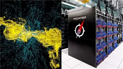 أسرع حاسوب عملاق في العالم، يحاكي نفثات الثقب الأسود لمجموعات المجرات (صورة)