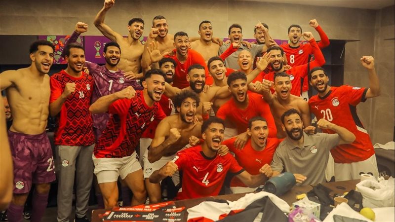احتفالات لاعبي المنتخب