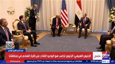 ترامب: الرئيس السيسي رجل قوي جدا، وهو صديق مقرب لي