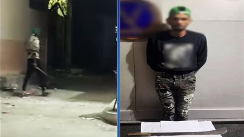 القبض على بلطجي المنتزه