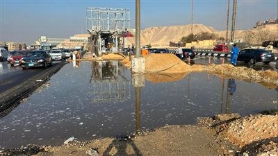 هل تم إصلاح ماسورة دائري الأوتوستوراد؟، إليك التفاصيل كاملة بالصور