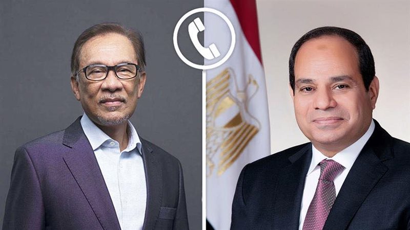 الرئيس السيسي يتلفى