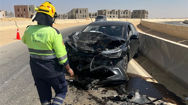حادث تصادم بين ملاكي