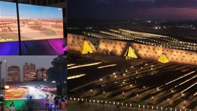 الجيزة تتزين لافتتاح المتحف المصري الكبير، «الأيام المصرية» ترصد شاشات العرض بالميادين