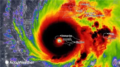 القوات الجوية الأمريكية تنشر لقطات نادرة لإعصار ميليسا (فيديو-صور)