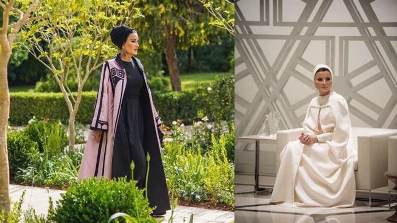 إطلالات الشيخة موزا 2025، فخامة راقية وهوية ثقافية متجددة