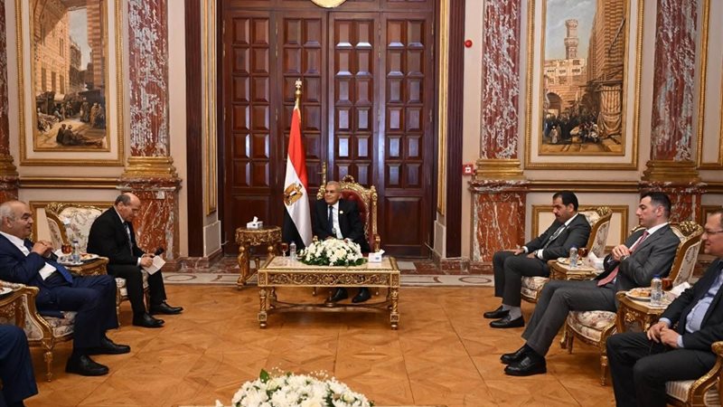 جانب من لقاء رئيس مجلس الشيوخ اليوم 