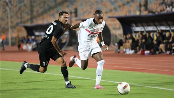 شيكو بانزا مع الزمالك في مباراة البنك الأهلي