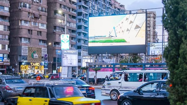 شاشات عرض عملاقة بالمناطق السياحية في الإسكندرية