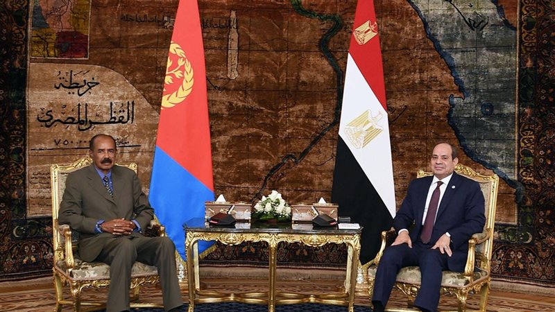 الرئيس عبد الفتاح السيسي يستقبل الرئيس أسياس أفورقي