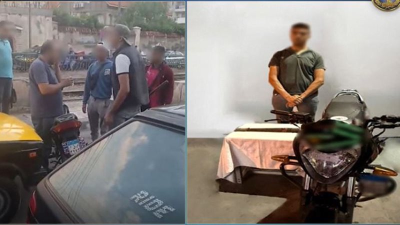 القبض على قائد دراجة
