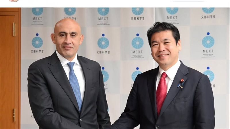 وزير التعليم الياباني والمصري