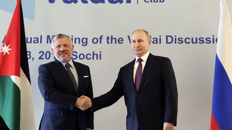 بوتين والعاهل الأردني