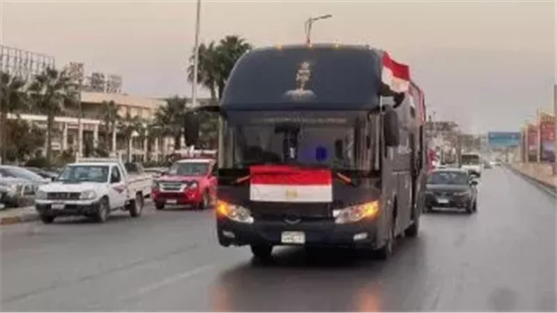 إحدى عربات محافظة الجيزة للترويج للمتحف المصري الكبير 